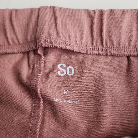 NWT SO Rutching Pink Stretch Mini Skirt Juniors Elastic Waist Pull On Size M - Picture 6 of 8